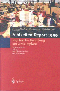 Cover der WIdO-Publikation Fehlzeiten-Report 1999